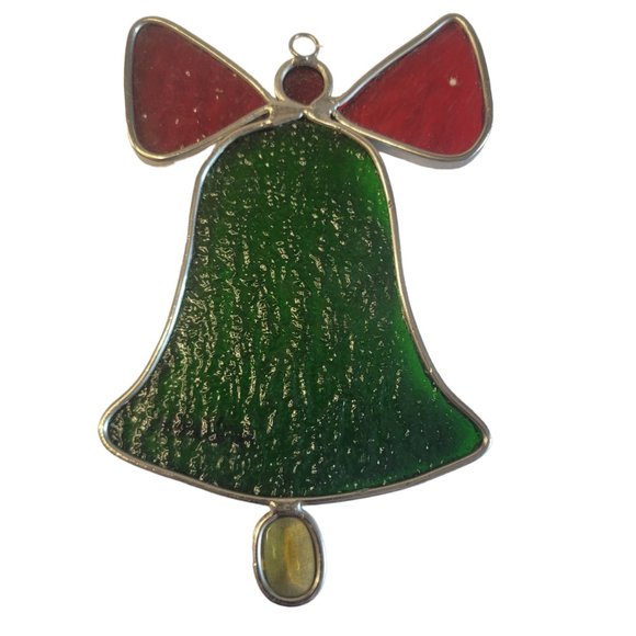 VTG Handmade Stained Glass Ornaments by Valentien Set of 2 Suncatcher Ornament - Picture 4 of 5